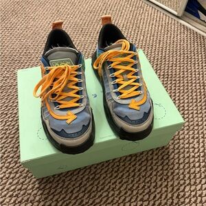 Off-White Men Sneakers in Blue and Orange